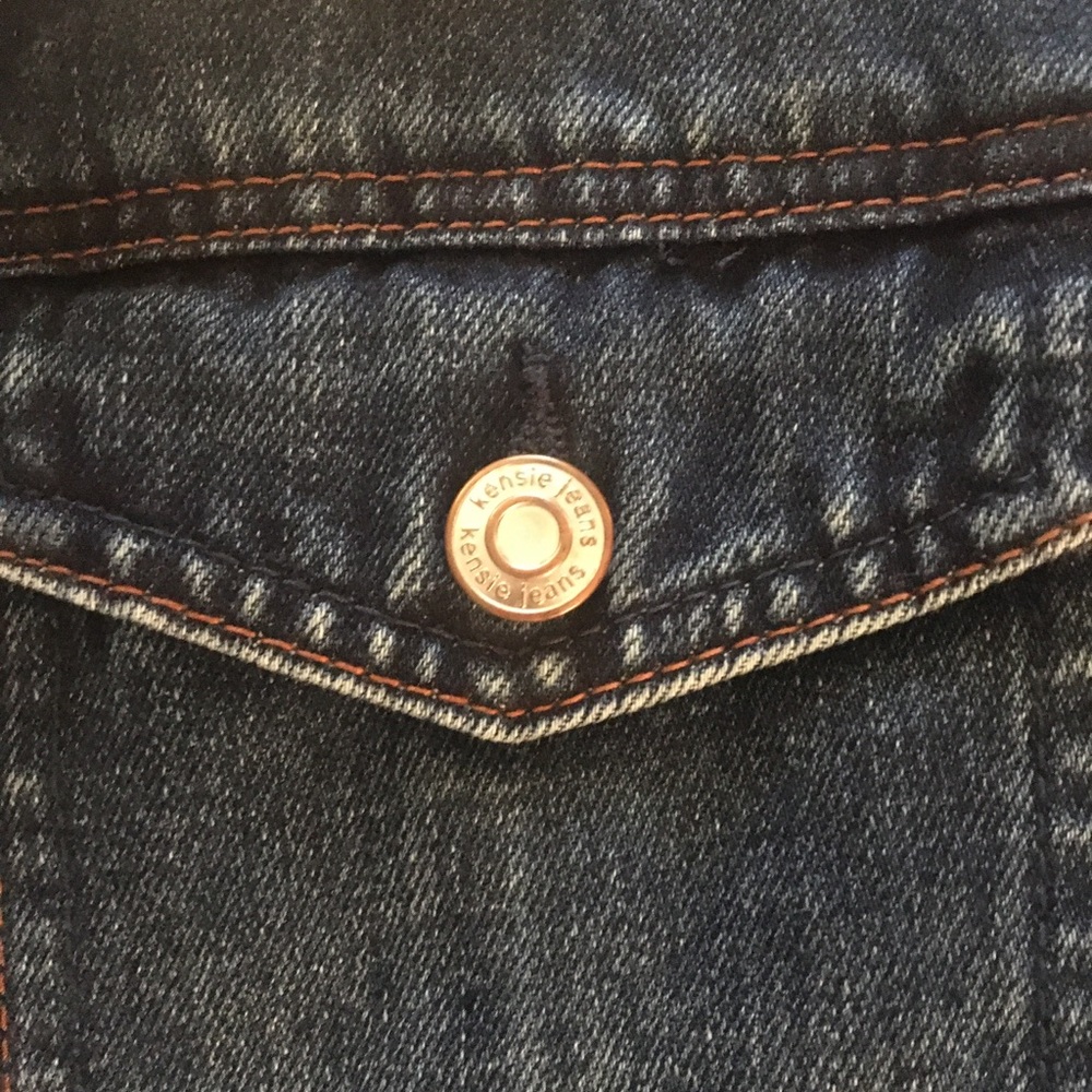 Kensie Jeans Denim and Sherpa Jacket - Picture 5 of 7
